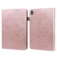 For Nokia T20 10.4 2021 Lace Flower Embossing Pattern Leather Tablet Case(Pink) - Nokia by PMC TechLife | Online Shopping South Africa | PMC TechLife | Buy Now Pay Later Mobicred