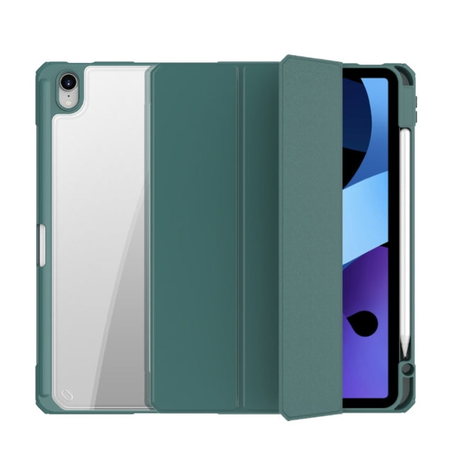For iPad 2025 / 2022 Mutural Pinyue Series Smart Leather Tablet Case(Dark Green)