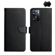 For OnePlus Nord N300 Genuine Leather Fingerprint-proof Flip Phone Case(Black) - OnePlus Cases by PMC TechLife | Online Shopping South Africa | PMC TechLife | Buy Now Pay Later Mobicred