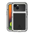 For iPhone 14 Plus LOVE MEI Metal Shockproof Life Waterproof Dustproof Phone Case(Silver) - free shipping - PMC TechLife - Order now!