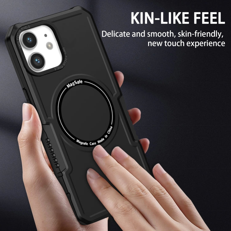For iPhone 11 MagSafe Shockproof Armor Phone Case(Black)