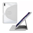 For Huawei MatePad 11 2021 Acrylic 360 Degree Rotation Holder Tablet Leather Case(Grey) - Huawei by PMC TechLife | Online Shopping South Africa | PMC TechLife | Buy Now Pay Later Mobicred