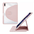 For Huawei MatePad Pro 11 2022 Acrylic 360 Degree Rotation Holder Tablet Leather Case(Baby Pink) - Huawei by PMC TechLife | Online Shopping South Africa | PMC TechLife | Buy Now Pay Later Mobicred