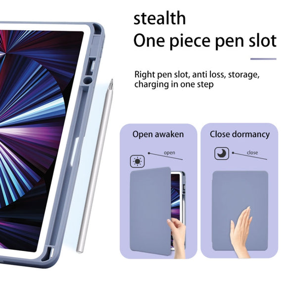 For Huawei MatePad 10.4 Acrylic 360 Degree Rotation Holder Tablet Leather Case(Emerald Green)