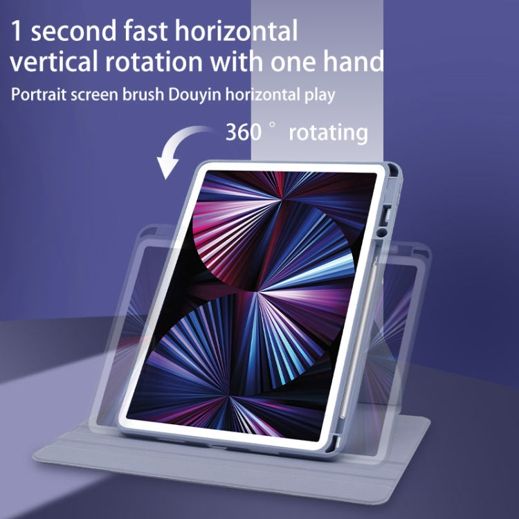 For Huawei MatePad Paper 10.3 Acrylic 360 Degree Rotation Holder Tablet Leather Case(White Ice)