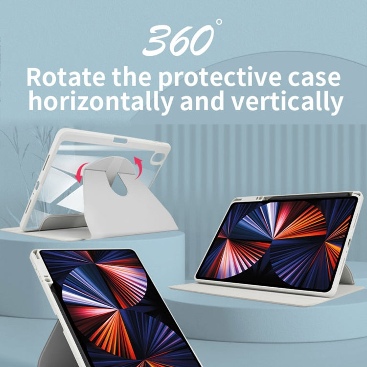 For OPPO Pad 11 2022 Acrylic 360 Degree Rotation Holder Tablet Leather Case(Black)