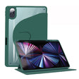 For Honor Tablet V7 Pro Acrylic 360 Degree Rotation Holder Tablet Leather Case(Emerald Green) - Honor by PMC TechLife | Online Shopping South Africa | PMC TechLife | Buy Now Pay Later Mobicred