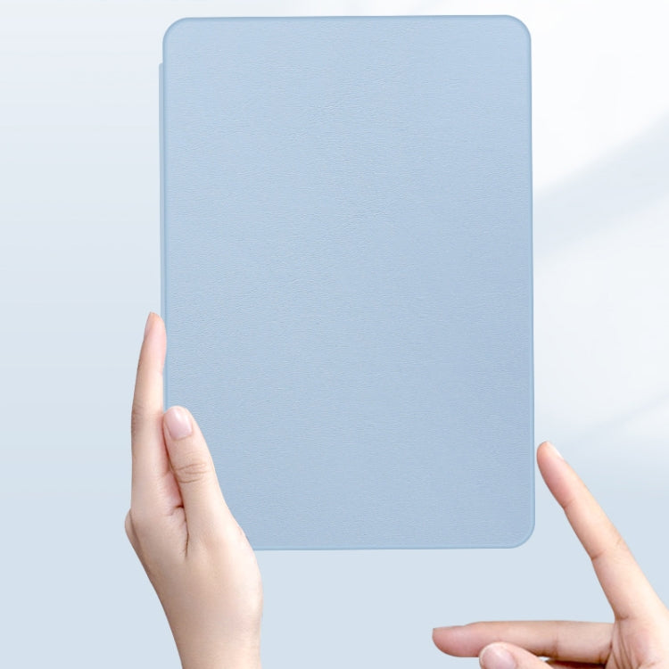 For Honor Tablet V7 Pro Acrylic 360 Degree Rotation Holder Tablet Leather Case(White Ice)