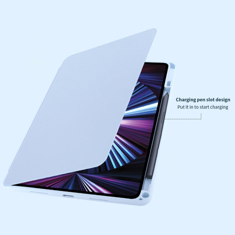 For Honor Pad 8 12 inch 2022 Acrylic 360 Degree Rotation Holder Tablet Leather Case(Grey)