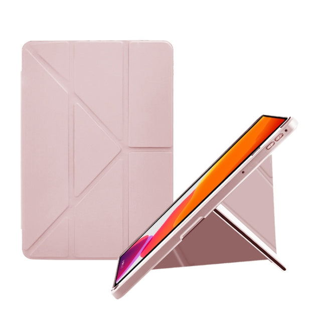 For OPPO Pad 11 2022 Acrylic 2 in 1 Y-fold Smart Leather Tablet Case(Pink)