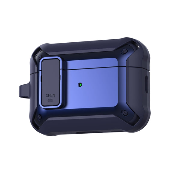 For AirPods Pro 2 Bumblebee Wireless Earphones Silicone Case with Switch & Lanyard Hole(Blue)