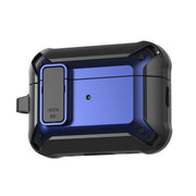 For AirPods Pro 2 Bumblebee Wireless Earphones Silicone Case with Switch & Lanyard Hole(Black Blue)