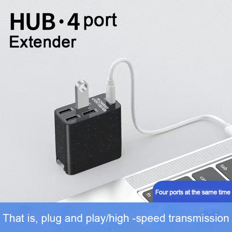 X83 65W Output USB-C / Type-C + 4 Ports USB HUB PD Charger, US Plug