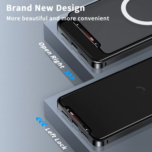 For Google Pixel 8a MagSafe Magnetic Frosted Metal Phone Case(Black)