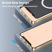 For Google Pixel 8a MagSafe Magnetic Frosted Metal Phone Case(Gold)