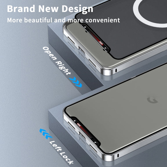 For Google Pixel 8a MagSafe Magnetic Frosted Metal Phone Case(Silver)