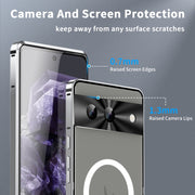 For Google Pixel 8a MagSafe Magnetic Frosted Metal Phone Case(Silver)