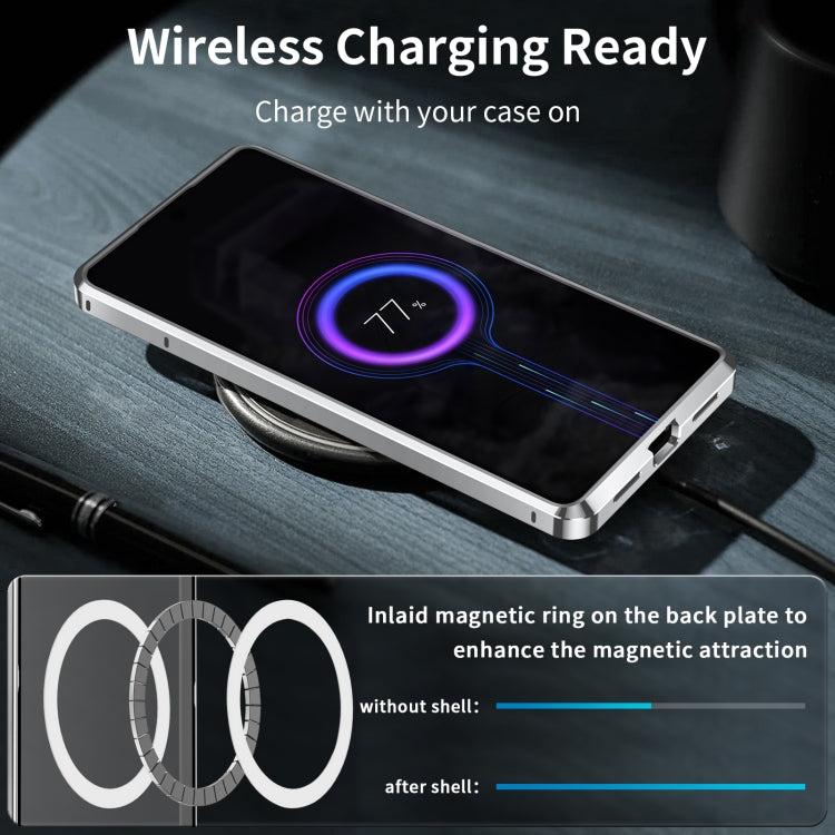For Google Pixel 8a MagSafe Magnetic Frosted Metal Phone Case(Silver)