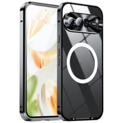 For Google Pixel 9 Pro XL MagSafe Magnetic Frosted Metal Phone Case(Black)