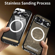 For Google Pixel 9 Pro XL MagSafe Magnetic Frosted Metal Phone Case(Black)
