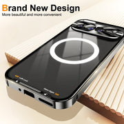 For Google Pixel 9 Pro XL MagSafe Magnetic Frosted Metal Phone Case(Black)