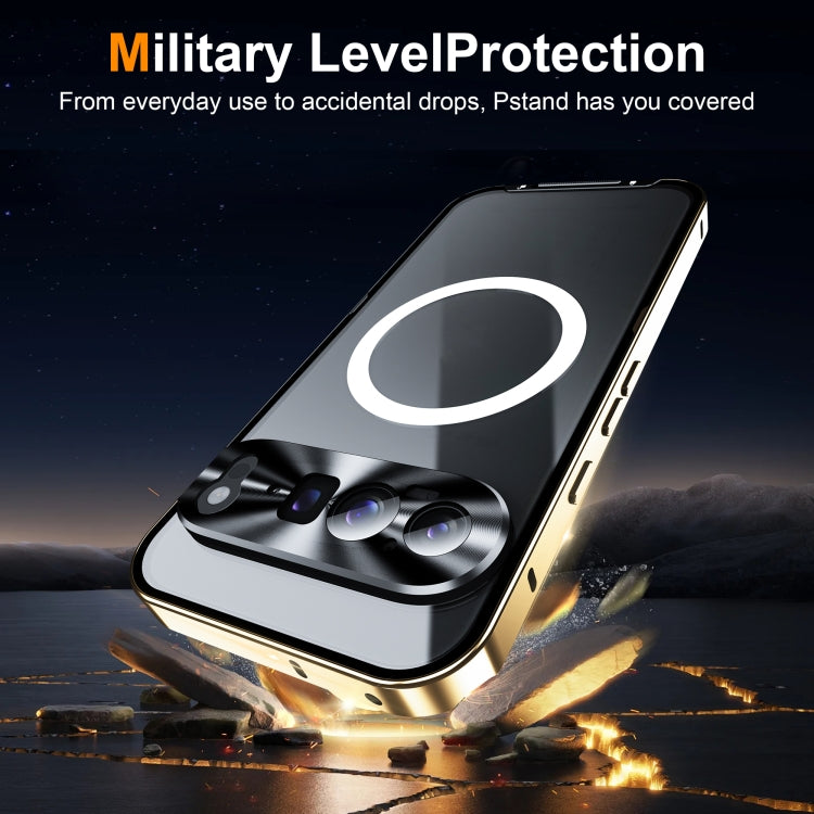 For Google Pixel 9 Pro XL MagSafe Magnetic Frosted Metal Phone Case(Gold)
