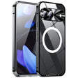 For Google Pixel 9 MagSafe Magnetic Frosted Metal Phone Case(Black) - Google Cases by PMC TechLife | Online Shopping South Africa | PMC TechLife | Buy Now Pay Later Mobicred
