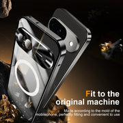 For Google Pixel 9 MagSafe Magnetic Frosted Metal Phone Case(Black)
