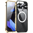 For Google Pixel 9 MagSafe Magnetic Frosted Metal Phone Case(Gold) - Google Cases by PMC TechLife | Online Shopping South Africa | PMC TechLife | Buy Now Pay Later Mobicred