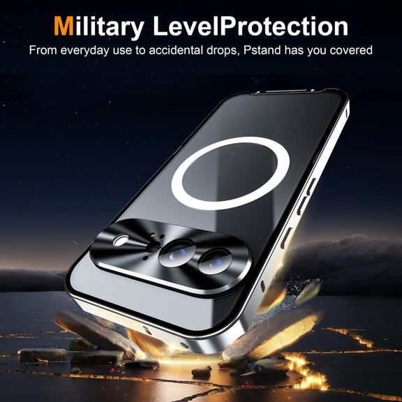 For Google Pixel 9 MagSafe Magnetic Frosted Metal Phone Case(Silver)