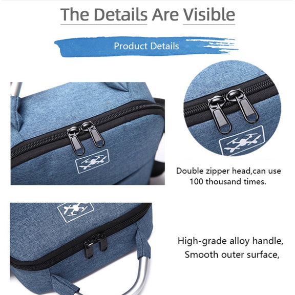 For DJI Mini SE Shockproof Single Shoulder Storage Carrying Case Box Bag, Size: 31 x 23 x 10cm(Blue + Black Liner)