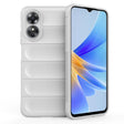 For OPPO A17 4G Global Magic Shield TPU + Flannel Phone Case(White) - OPPO Cases by PMC TechLife | Online Shopping South Africa | PMC TechLife | Buy Now Pay Later Mobicred