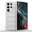 For Samsung Galaxy S23 Ultra 5G Magic Shield TPU + Flannel Phone Case(White) - Galaxy S23 Ultra 5G Cases by PMC TechLife | Online Shopping South Africa | PMC TechLife