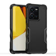 For vivo Y35 / Y22s / Y22 Non-slip Shockproof Armor Phone Case(Black) - vivo Cases by PMC TechLife | Online Shopping South Africa | PMC TechLife | Buy Now Pay Later Mobicred