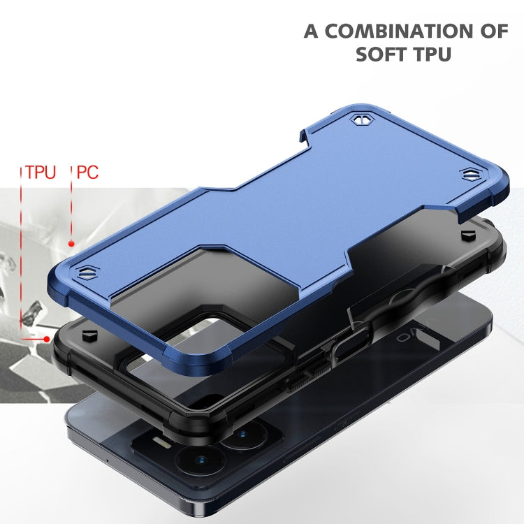 For vivo Y35 / Y22s / Y22 Non-slip Shockproof Armor Phone Case(Black)