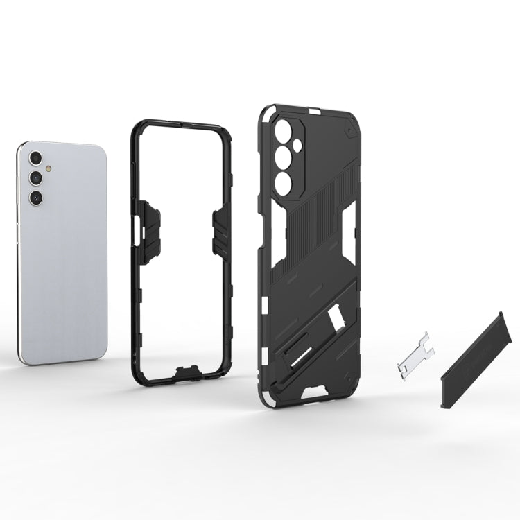 For Samsung Galaxy A14 5G Punk Armor 2 in 1 PC + TPU Shockproof Phone Case(Black)