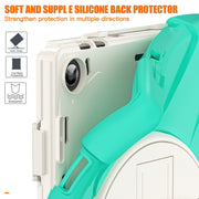 For Lenovo Tab M10 10.1 3rd Gen Silicone + PC Protective Tablet Case(Mint Green)