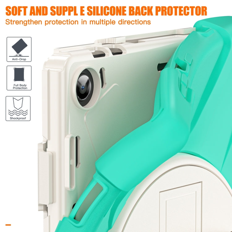 For Lenovo Tab M10 10.1 3rd Gen Silicone + PC Protective Tablet Case(Mint Green)