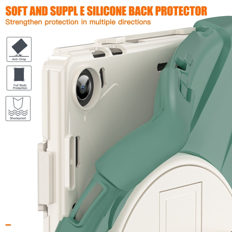 For Lenovo Tab M10 10.1 3rd Gen Silicone + PC Protective Tablet Case(Emerald)