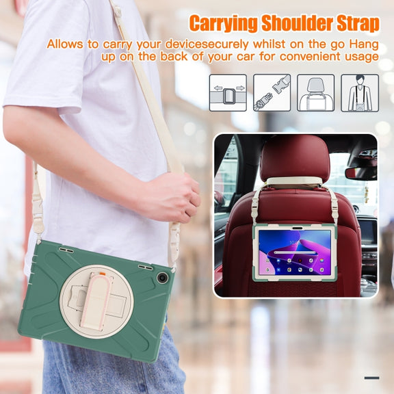 For Lenovo Tab M10 10.1 3rd Gen Silicone + PC Protective Tablet Case(Emerald)