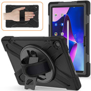 For Lenovo Tab M10 10.1 3rd Gen Silicone + PC Protective Tablet Case(Black)