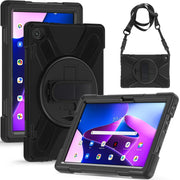 For Lenovo Tab M10 10.1 3rd Gen Silicone + PC Protective Tablet Case(Black)