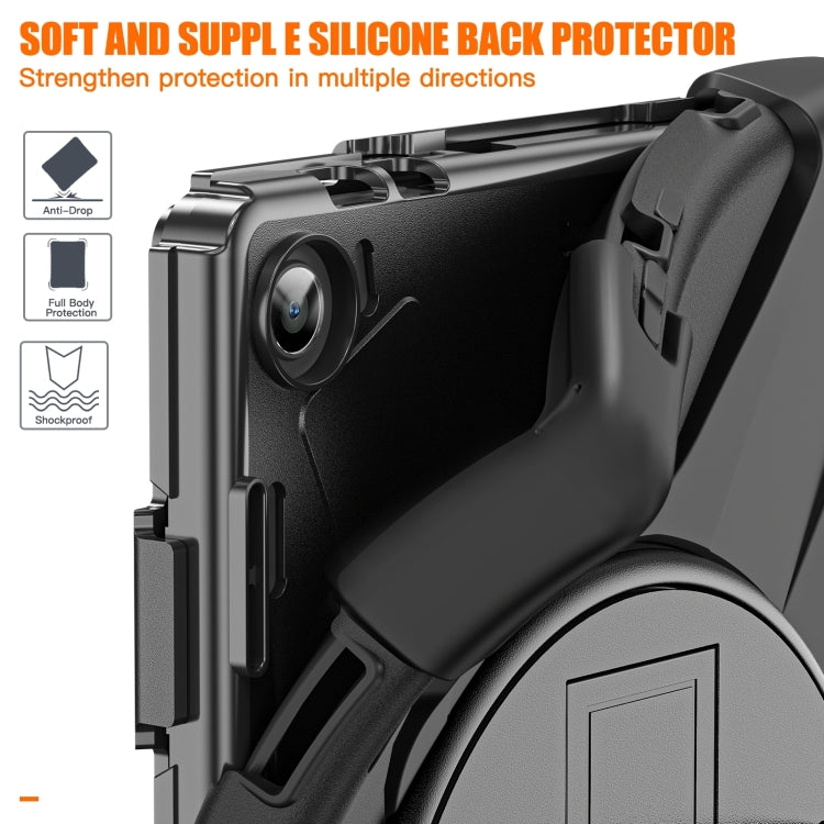 For Lenovo Tab M10 10.1 3rd Gen Silicone + PC Protective Tablet Case(Black)