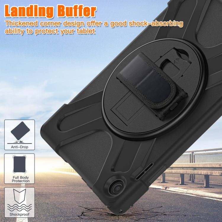 For Lenovo Tab M10 10.1 3rd Gen Silicone + PC Protective Tablet Case(Black)
