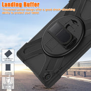 For Lenovo Tab M10 10.1 3rd Gen Silicone + PC Protective Tablet Case(Black)