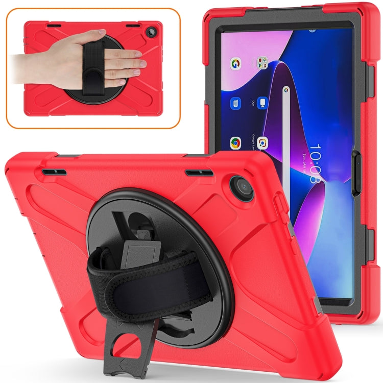 For Lenovo Tab M10 10.1 3rd Gen Silicone + PC Protective Tablet Case(Red)