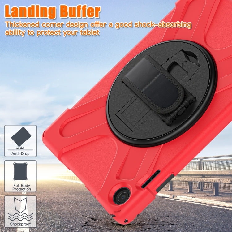 For Lenovo Tab M10 10.1 3rd Gen Silicone + PC Protective Tablet Case(Red)