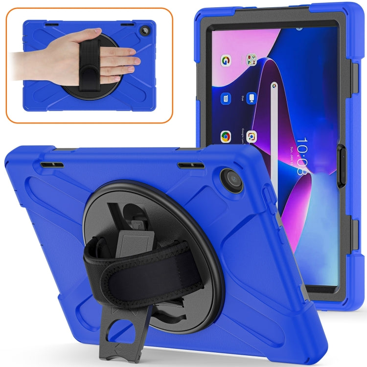 For Lenovo Tab M10 10.1 3rd Gen Silicone + PC Protective Tablet Case(Blue)