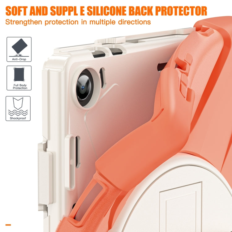 For Lenovo Tab M10 10.1 3rd Gen Silicone + PC Protective Tablet Case(Orange)