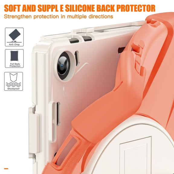 For Lenovo Tab M10 10.1 3rd Gen Silicone + PC Protective Tablet Case(Orange)